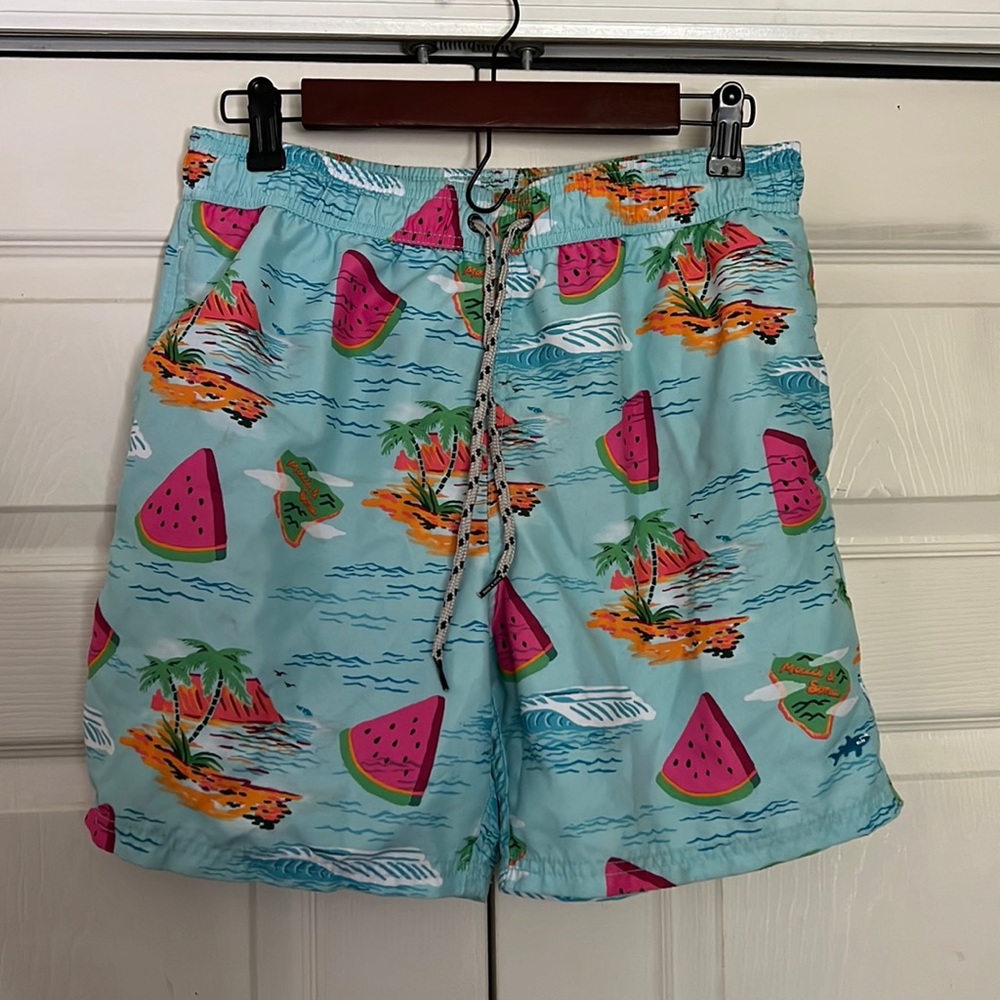 Maui and Sons Boardwear Tropical Watermelon swim shorts mens L